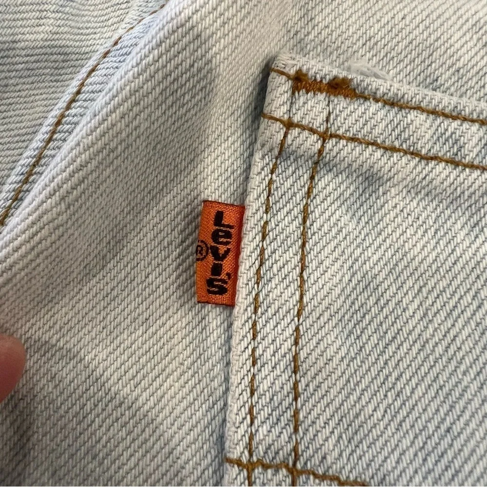 VTG Levi's Blue Jeans Mens 31x32 Orange Tab Vintage Light Wash USA Vintage Levi